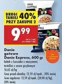 Biedronka Tortellini z warzywami i sosem grzybowym Danie Express oferta