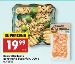 Biedronka Krewetki białe gotowane Superfish oferta
