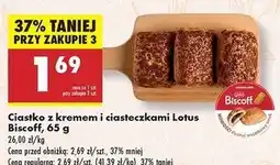 Biedronka Ciastko z kremem i ciasteczkami Lotus Biscoff oferta