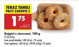 Biedronka Bajgiel z ziarnami oferta