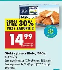 Biedronka Steki rybne z fileta Frosta oferta