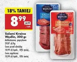 Biedronka Salami paprykowe Kraina Wędlin oferta
