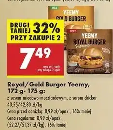 Biedronka Burger z sosem chicker Yeemy oferta