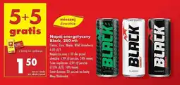Biedronka Napój energetyczny zero sugar Black Energy oferta