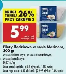 Biedronka Filety śledziowe w sosie koperkowym Marinero oferta