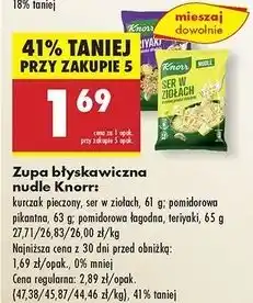 Biedronka Teriyaki Knorr Nudle oferta