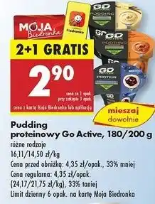 Biedronka Pudding proteinowy słony karmel Go Active oferta