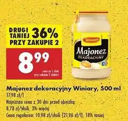 Biedronka Majonez dekoracyjny Winiary oferta