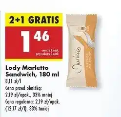 Biedronka Lody sandwich śmietankowy Marletto oferta