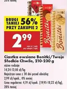Biedronka Ciastka owsiane z kakao Twoje Słodkie Chwile oferta