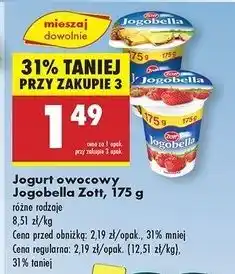 Biedronka Jogurt ananas Zott Jogobella oferta