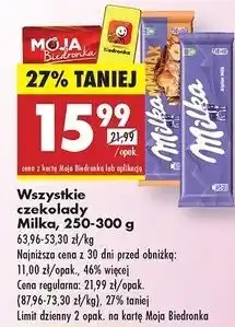 Biedronka Czekolada toffee wholenut Milka Mmmax oferta