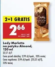 Biedronka Lód almond Marletto oferta