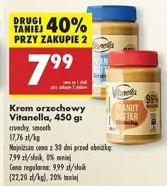 Biedronka Masło orzechowe z kawałkami orzeszków Vitanella oferta