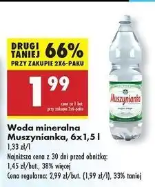 Biedronka Woda niegazowana Muszynianka oferta