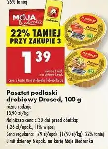 Biedronka Pasztet drobiowy Drosed Podlaski oferta