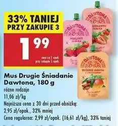Biedronka Mus maliny jabłka Dawtona oferta