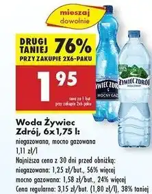 Biedronka Woda mocny gaz Żywiec Zdrój oferta