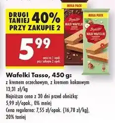 Biedronka Wafelki tasso z kremem orzechowym Bonitki oferta