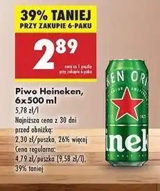 Biedronka Piwo Heineken oferta