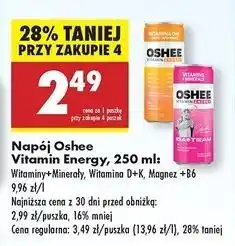 Biedronka Napój energetyczny witamina d+k + wapń c Oshee Vitamin Energy oferta