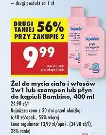 Biedronka Szampon z witaminą b3 Bambino oferta