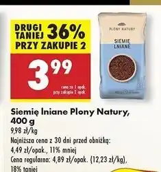 Biedronka Siemie lniane Plony Natury oferta