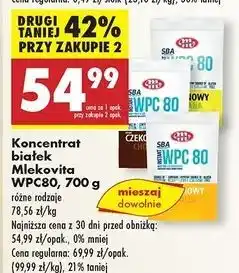 Biedronka Odżywka białkowa wpc 80 czekolada Mlekovita Sba oferta