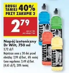 Biedronka Napój izotoniczny pomarańczowy Dr Witt oferta