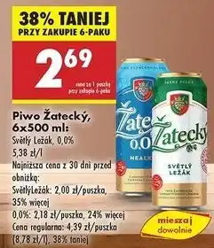 Biedronka Piwo Zatecky 0% oferta