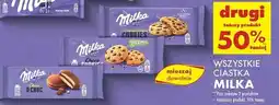 Biedronka Ciastka biszkoptowe przekładane nadzieniem kakaowym i kawałkami czekolady Milka Choc oferta