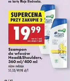 Biedronka Szampon do włosów classic clean Head&Shoulders oferta