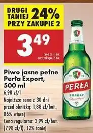 Biedronka Piwo Perła Export oferta