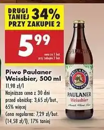 Biedronka Piwo Paulaner Weissbier oferta