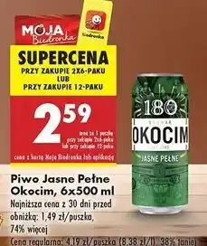 Biedronka Piwo Okocim Jasne Okocimskie oferta