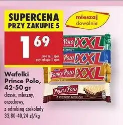 Biedronka Wafelk z odrobiną czekolady Prince Polo oferta