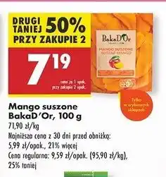 Biedronka Mango suszone Bakad'or oferta