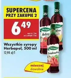 Biedronka Syrop malina z cytryną Herbapol oferta
