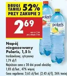 Biedronka Woda truskawkowa Polaris oferta