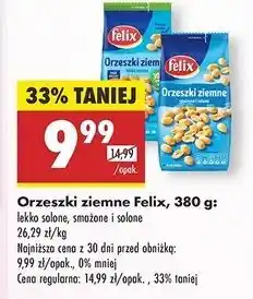 Biedronka Orzeszki ziemne smażone i solone Felix oferta
