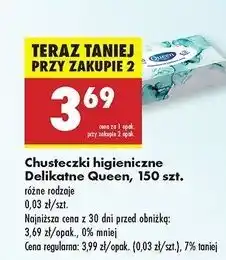 Biedronka Chusteczki higieniczne Queen Delikatne oferta