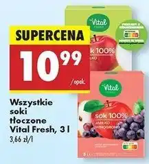Biedronka Sok jabłkowo-winogronowy Vital Fresh oferta