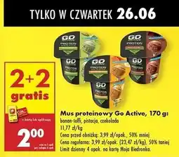 Biedronka Mus czekoladowy Go Active oferta