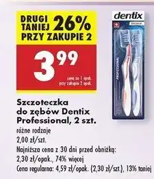 Biedronka Szczoteczka do zębów professional średnia Dentix oferta