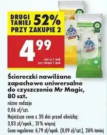 Biedronka Ściereczki uniwersalne jaśminowe Mr Magic oferta