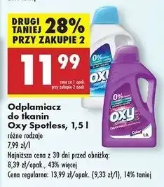 Biedronka Odplamiacz do tkanin color Oxy Spotless oferta