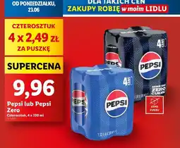 Lidl Napój Pepsi Zero oferta