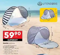 Biedronka Namiot plażowy 145 x 110 105 cm Utendors oferta