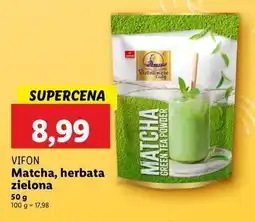 Lidl Herbata zielona matcha Vifon oferta