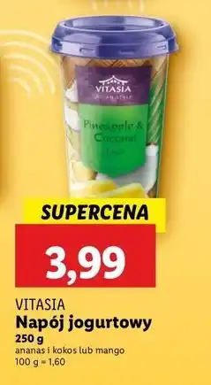 Lidl Napój jogurtowy mango Vitasia India oferta